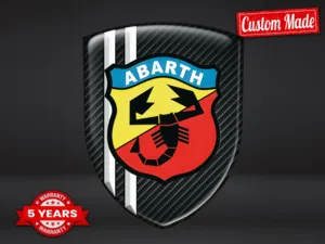 Fiat Abarth Sticker Silicone Pro Max Résistant Stylé Performance